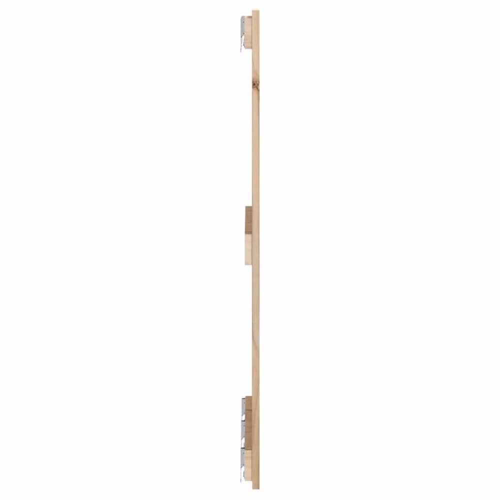 Berkfield Home Wall Headboard in Natural Solid Pine, W: 185 cm, D: 3 cm, H: 90 cm – 2