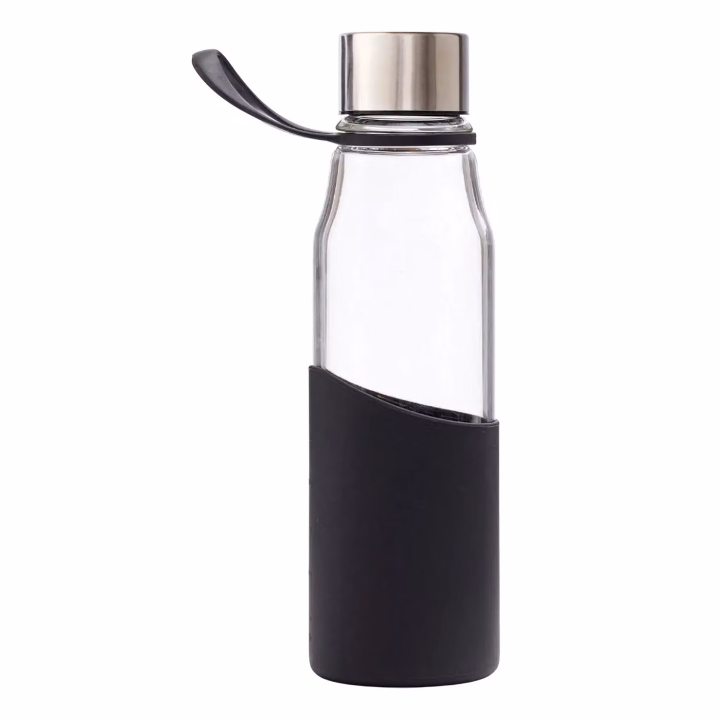 Vinga Slim Glass Water Bottle, 550 ml, Black – 2