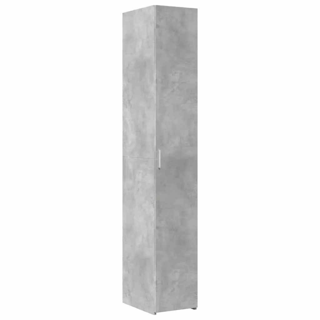 Berkfield Home Modern Highboard in Concrete Grey, W/D/H: 30 x 42.5 x 185 cm