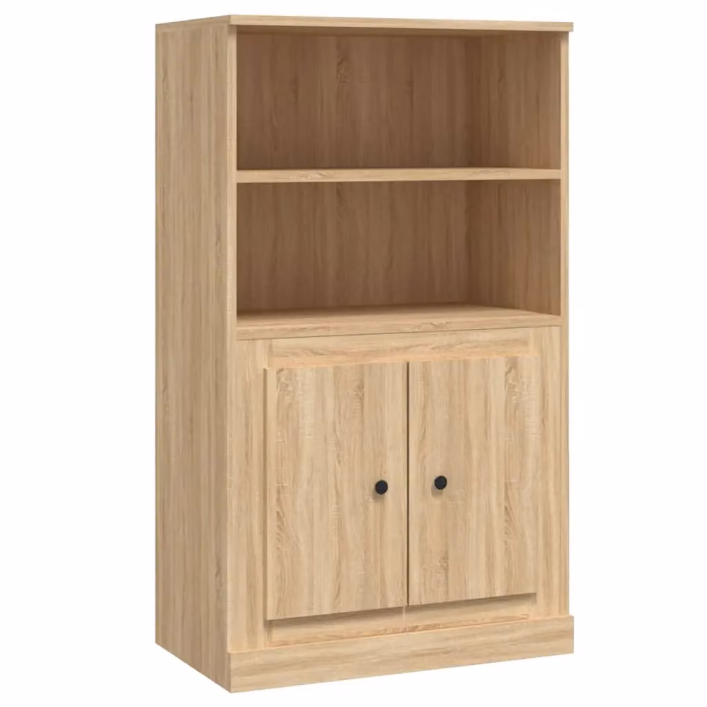 Berkfield Home Sonoma Oak Highboard in Brown, W/D/H: 60 x 35.5 x 103.5 cm – 2