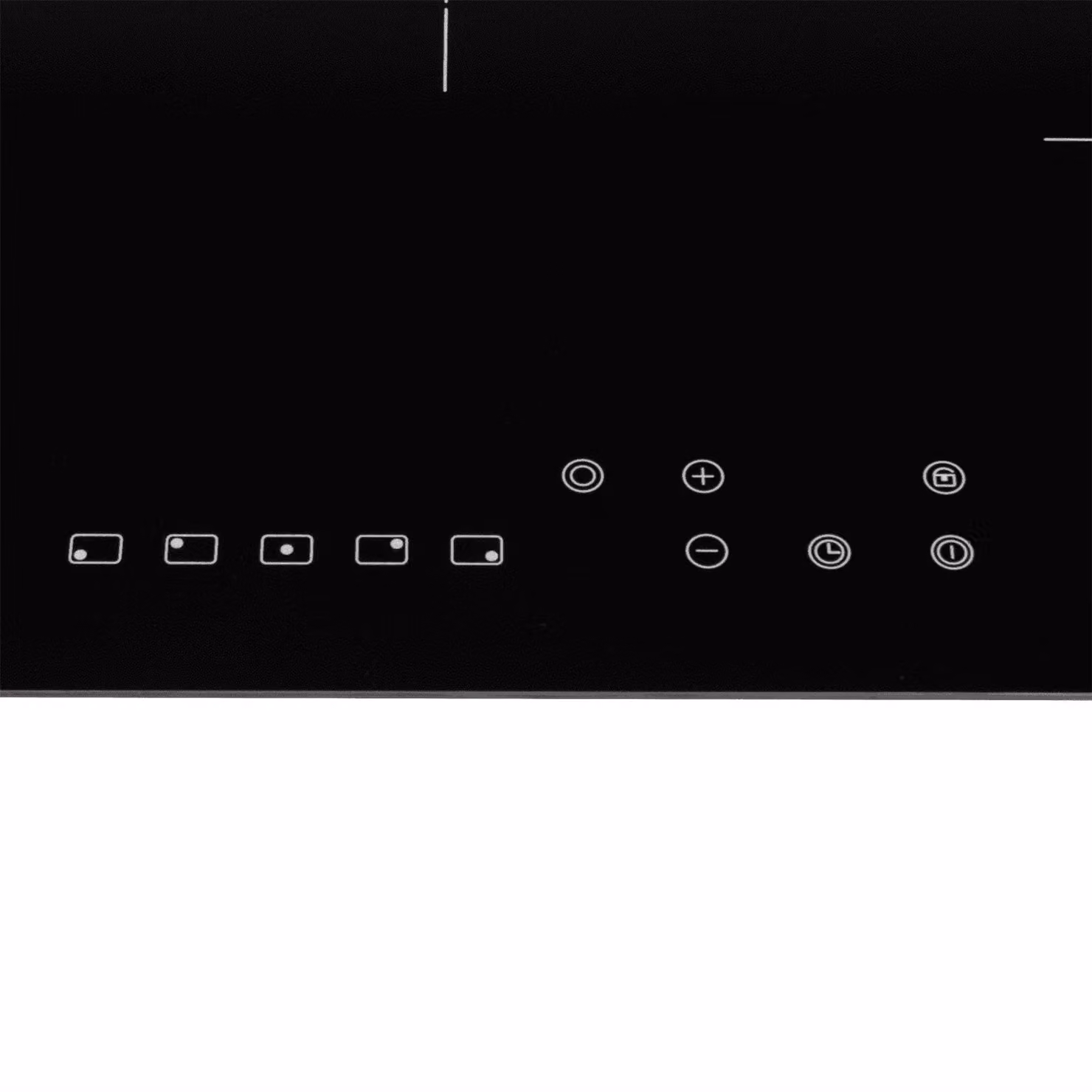 SIA CERH75BL Black 5 Zone Frameless Touch Control Electric Ceramic Hob, 75 cm – 2