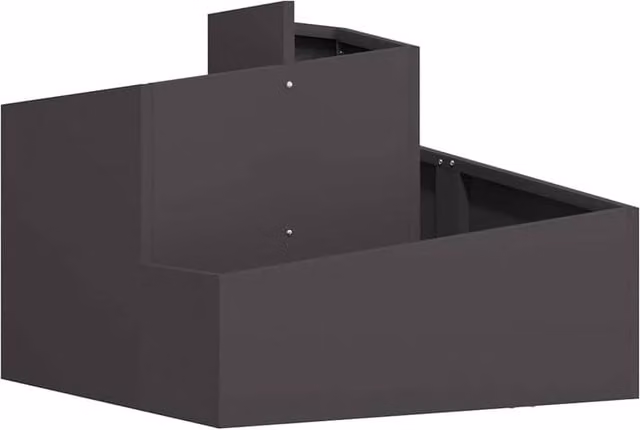 Berkfield Home Medium Plastic Planter Tub in Black