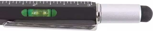 KDMK 5-in-1 Multitool Ballpoint Pen in Black Metal