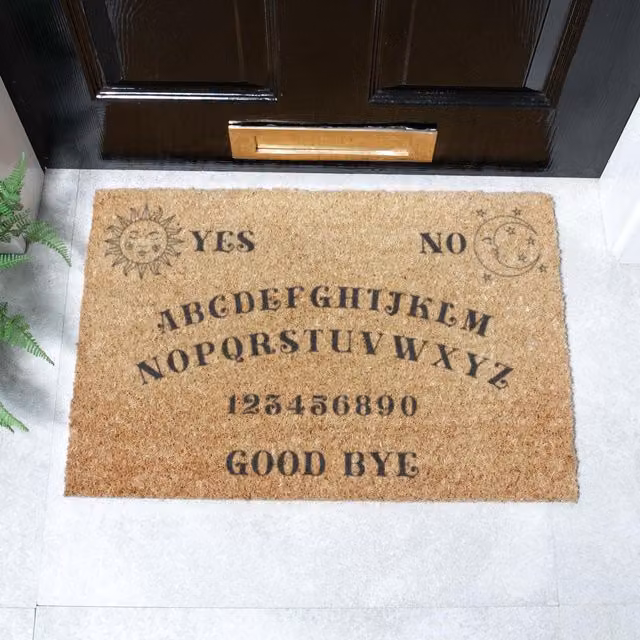 Artsy Mats Ouija Board Coir Doormat in Brown, W/D: 60 x 40 cm – 1
