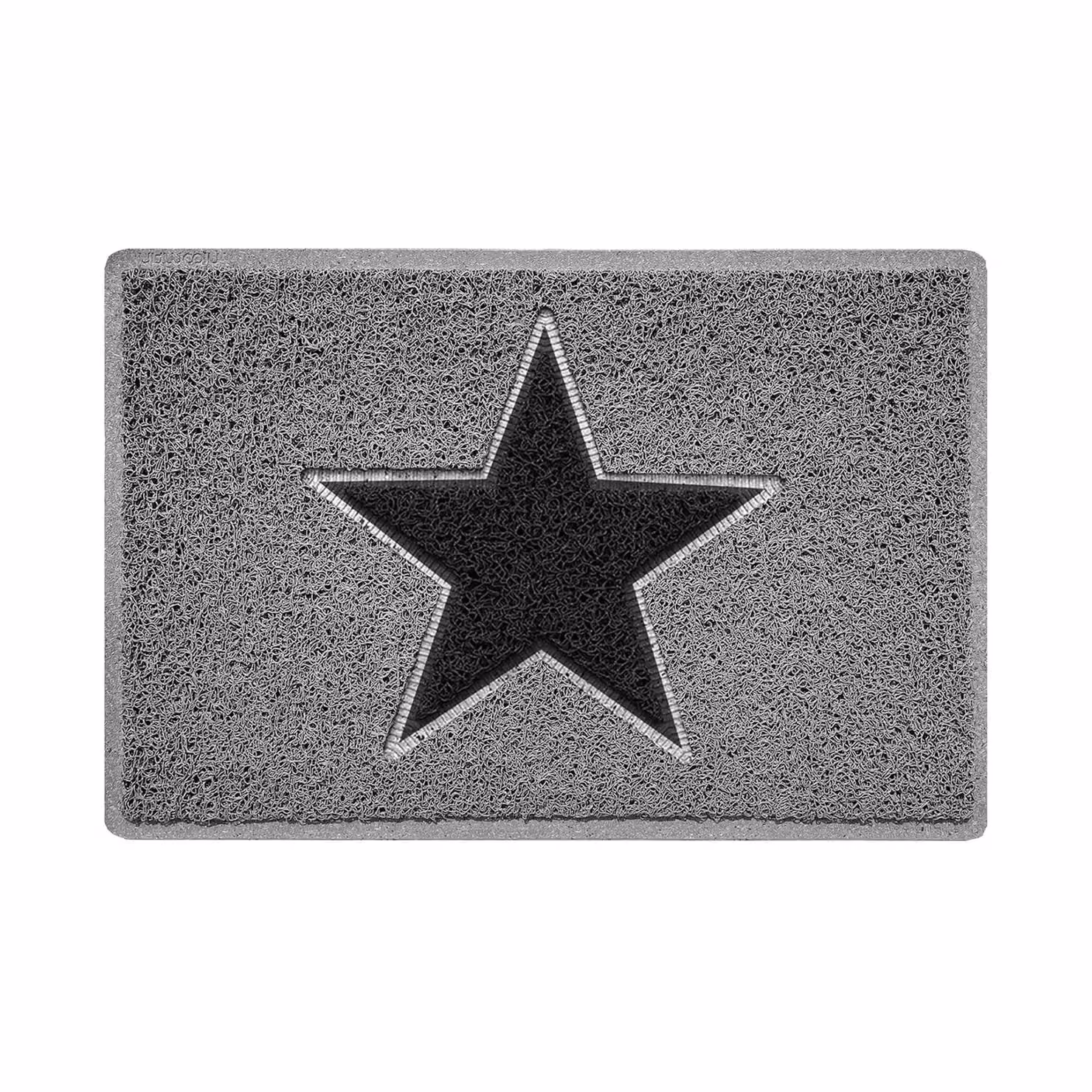 Nicoman Star PVC Spaghetti Doormat, Grey, W: 60 cm, D: 40 cm – 2