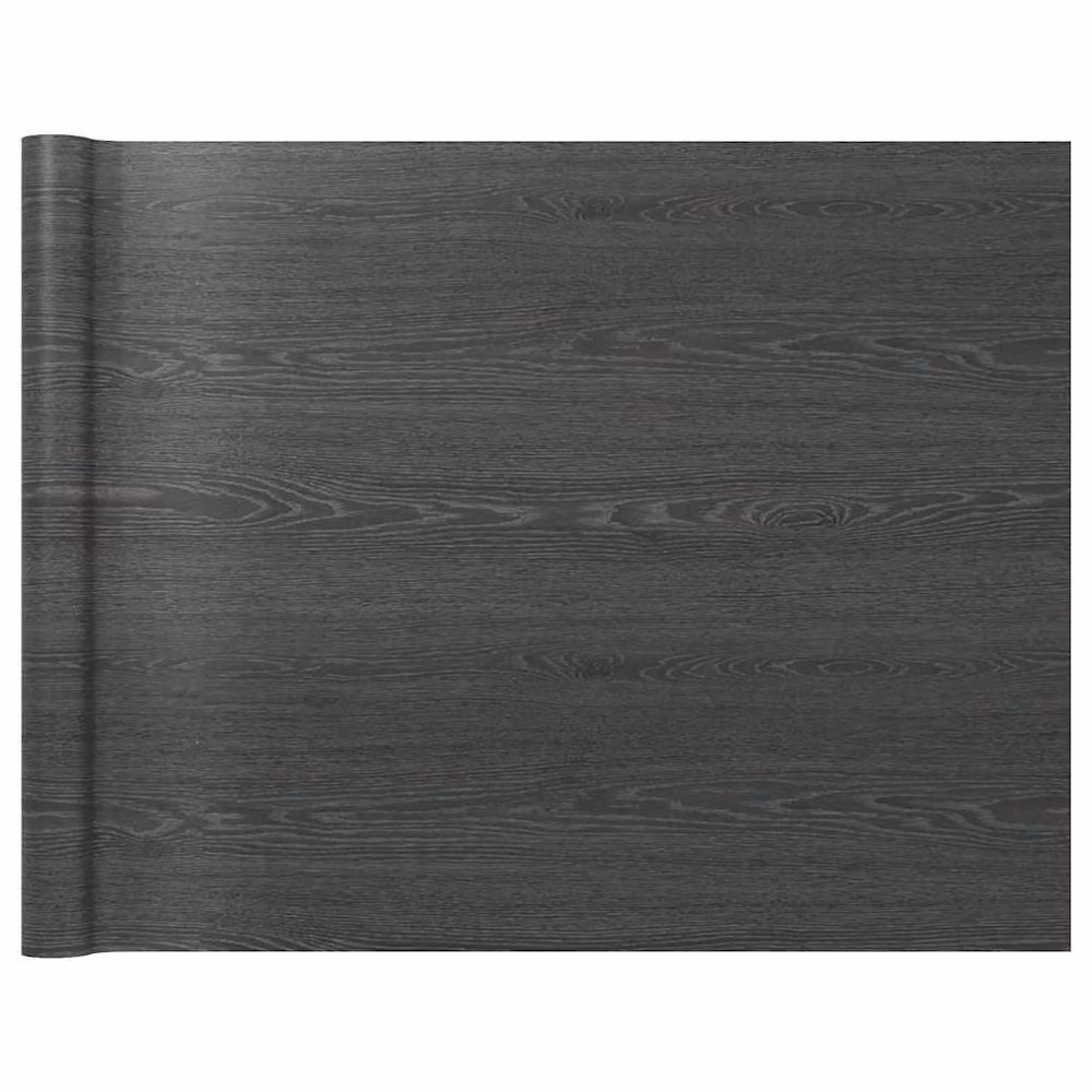 Berkfield Home Self-adhesive Dark Wood Furniture Film in Black, W: 500 cm, H: 90 cm – 2