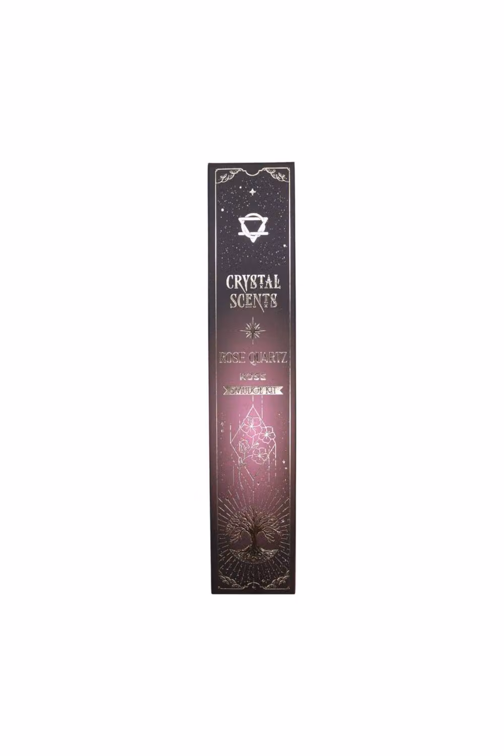 KDMD Rose Quartz Crystal Scented Smudge Incense Sticks, Floral Pink and Brown – 4