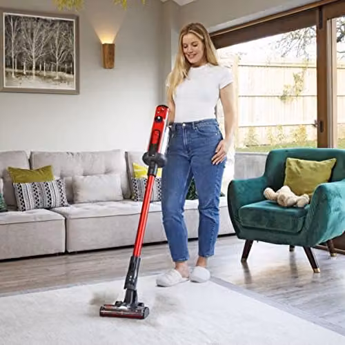 Numatic Henry Quick Cordless Bagged Vacuum Cleaner in Red – 4