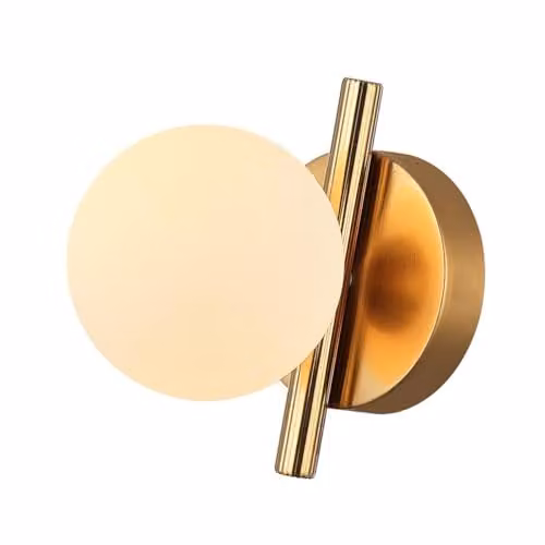 Netlighting Reverso Modern G9 Single Light Wall Lamp in Gold/Brass