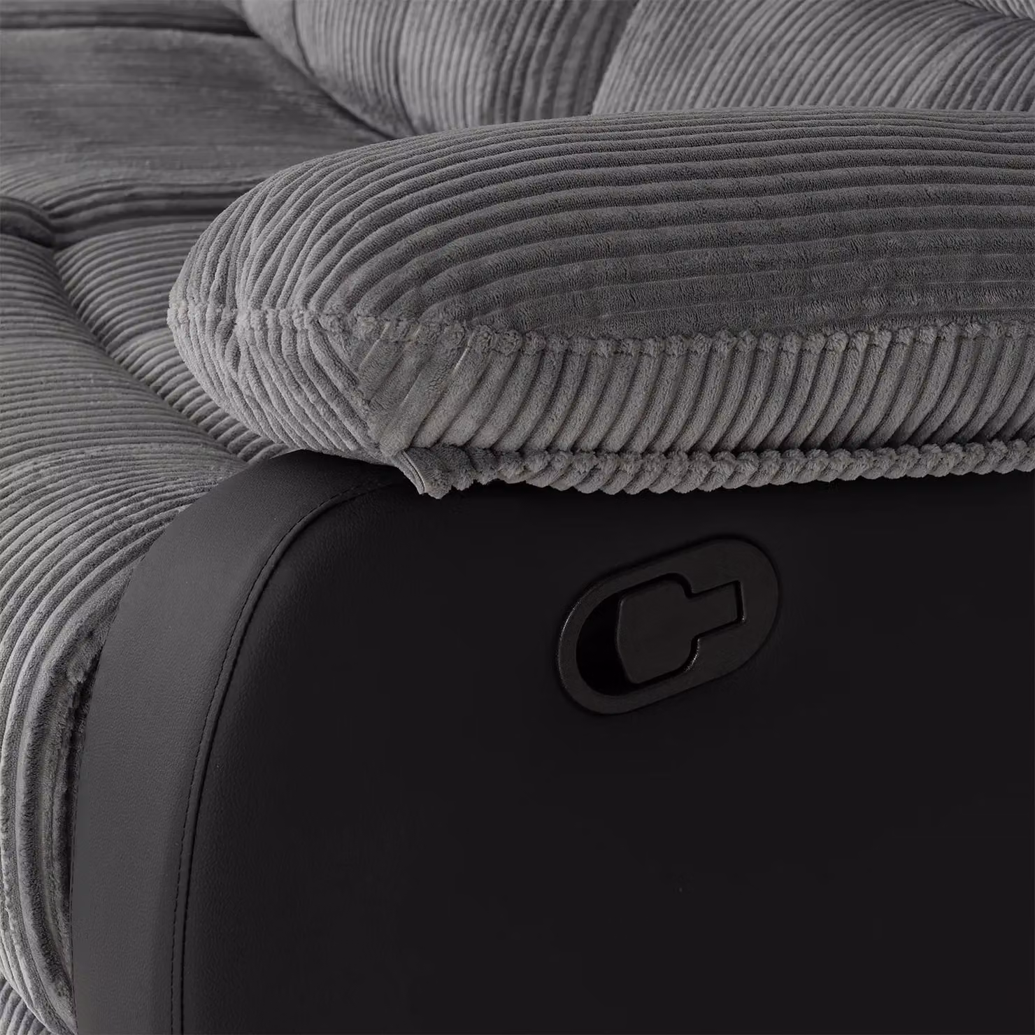 Seconique Roma 3+2 Recliner Suite in Grey Upholstered with 3 Seater and 2 Seater Sofas – 4