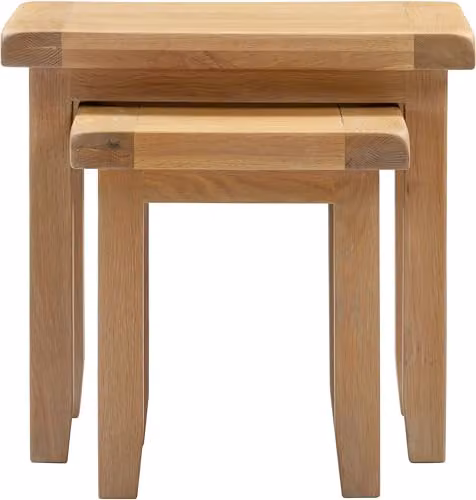 Seconique Windsor Nest of 2 Tables in Natural Oak – 4