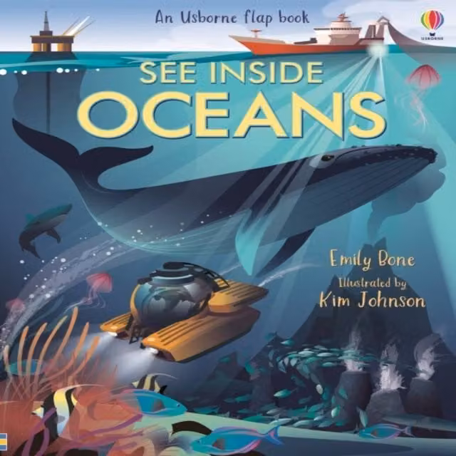 Usborne See Inside Oceans Board Book, Multicolour