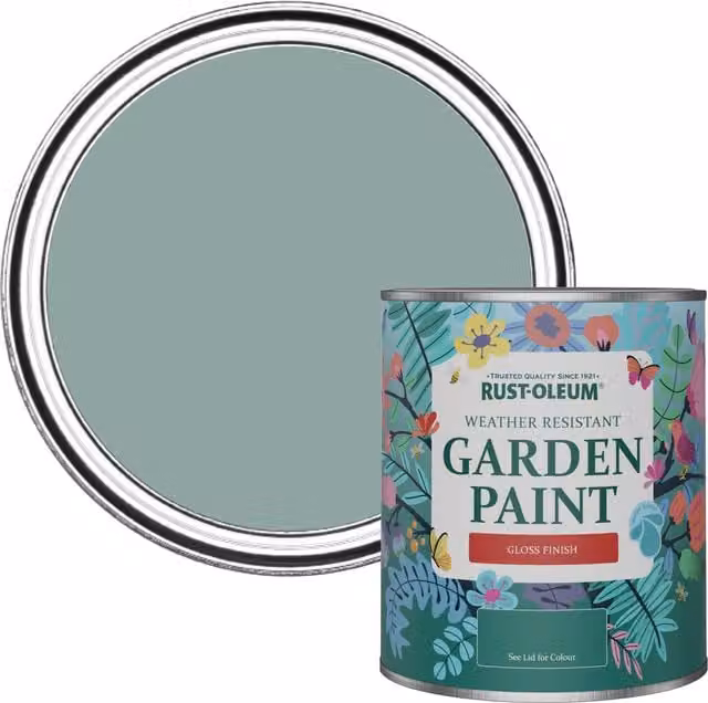 Rust-Oleum Opaque Garden Paint in Gloss Finish, Blue, 0.75 l