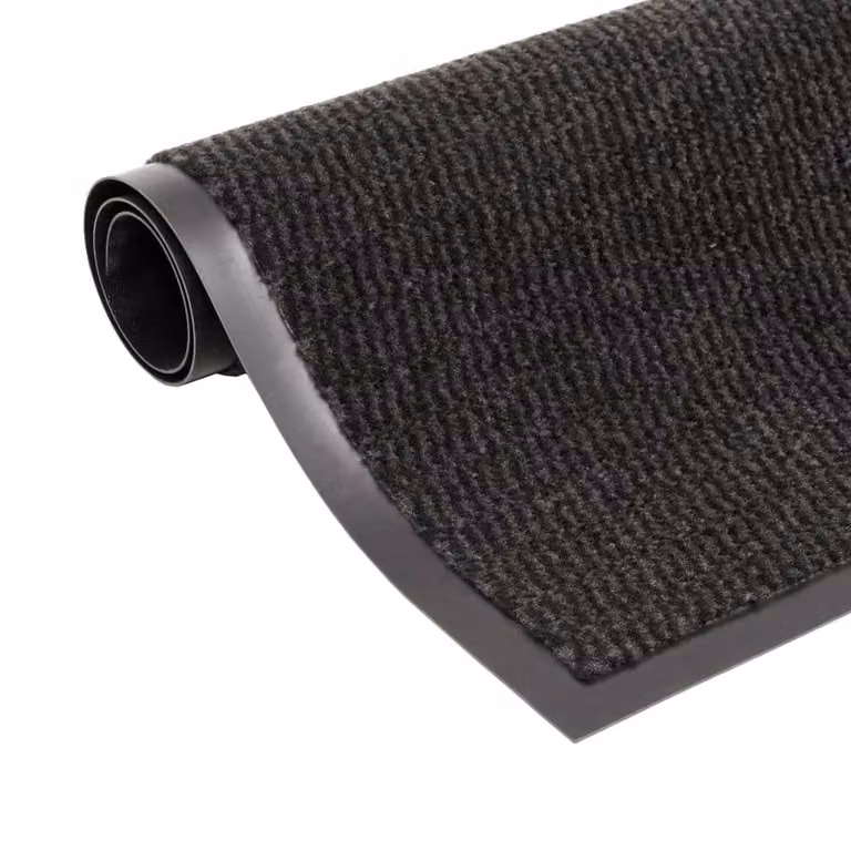Berkfield Home Rectangular Tufted Dust Control Mat, Black, W: 180 cm, D: 120 cm