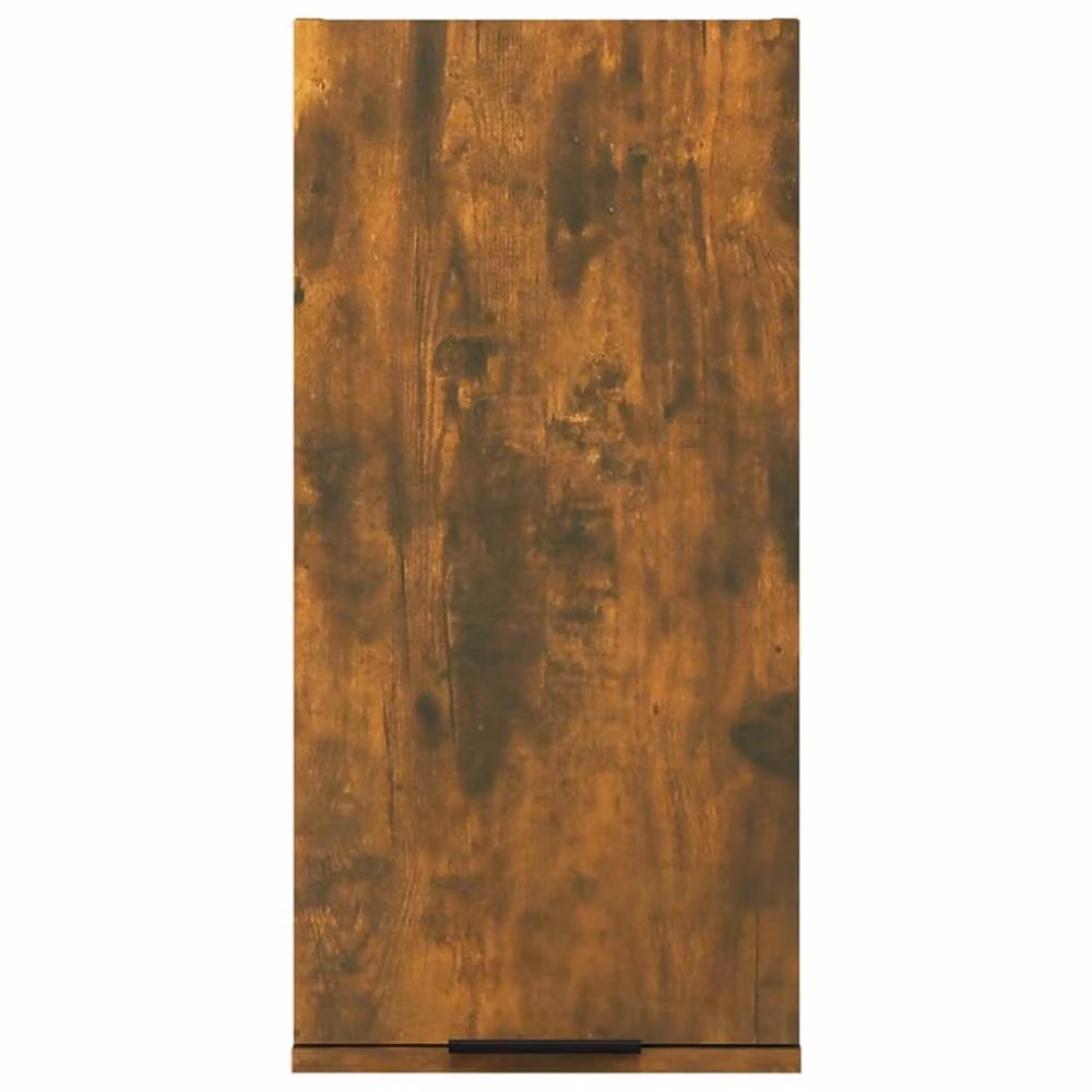 Berkfield Home Wall-mounted Bathroom Cabinet in Smoked Oak Brown, W/D/H: 32 x 20 x 67 cm – 4