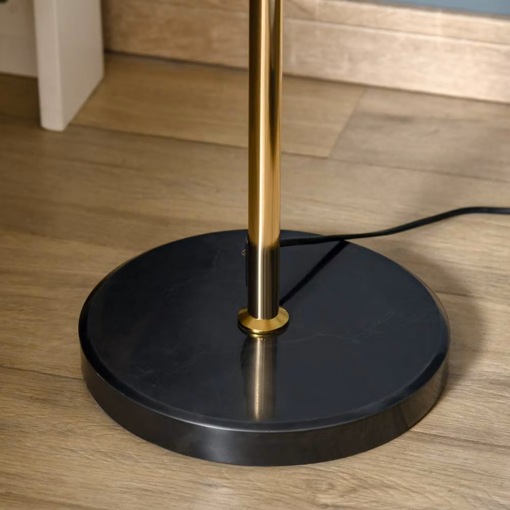 Wyld Haus Dodine Gold Metal and Crystal Dandelion Floor Lamp, Height: 160 cm – 4