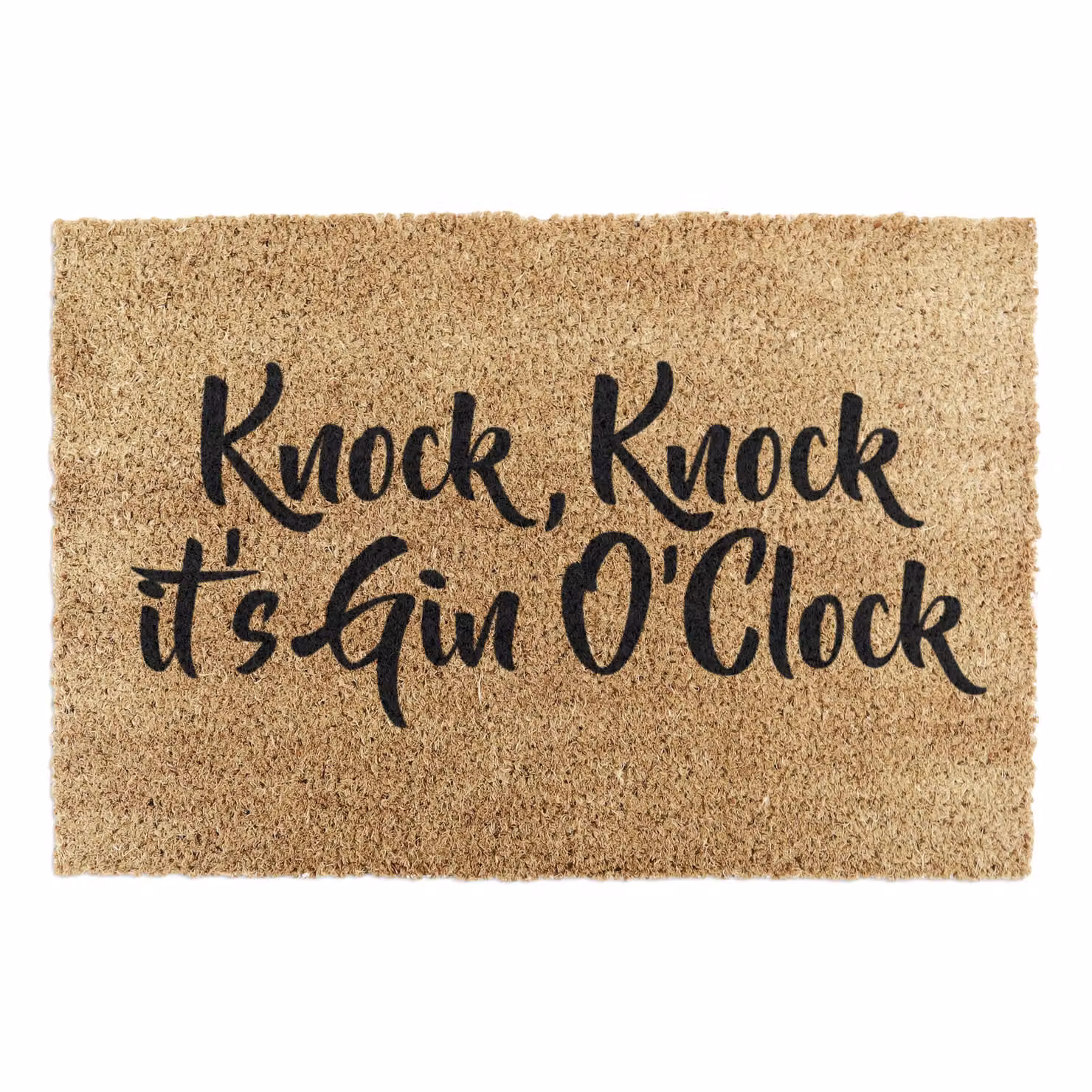 Artsy O'Clock Coir Doormat in Black and Brown, W/D: 60 x 40 cm – 4