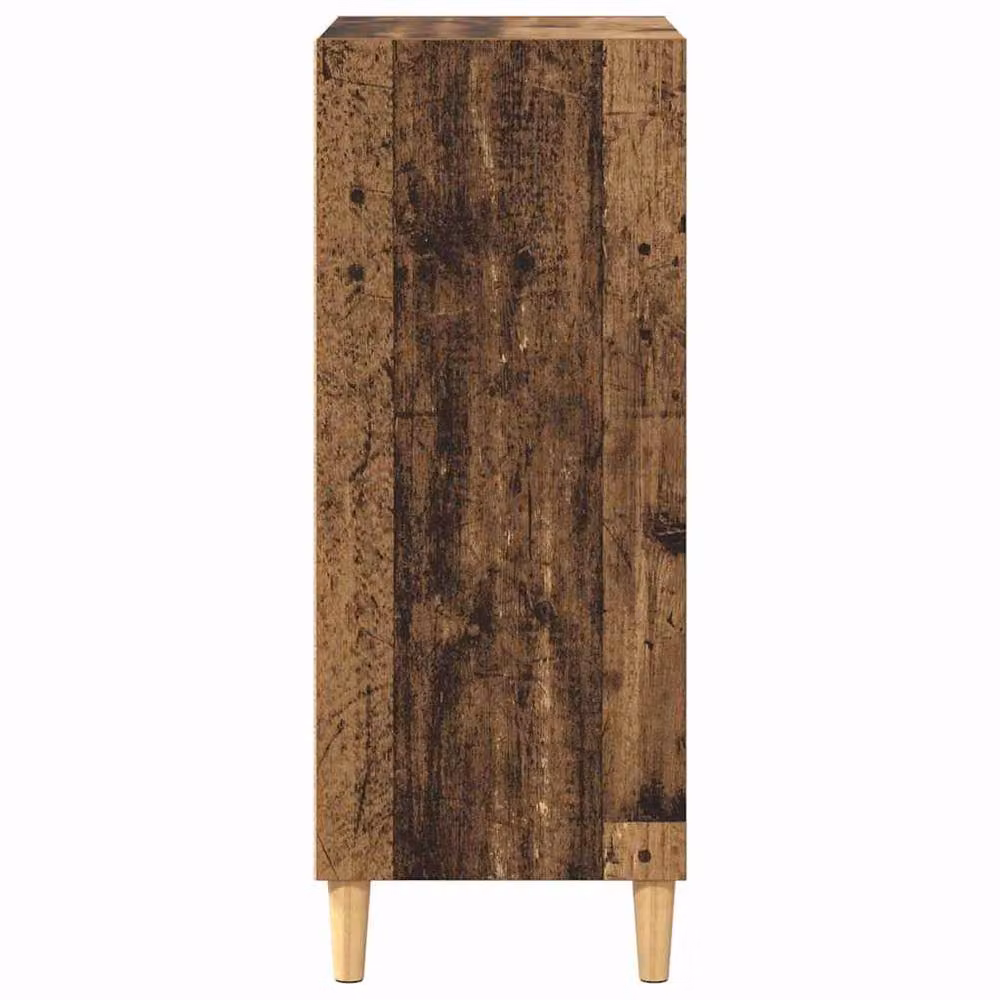 Berkfield Home Rustic Sideboard with Shelf in Brown, W/D/H: 57 x 35 x 90 cm – 4