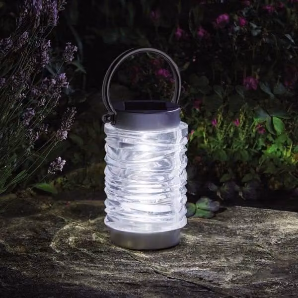 Marco Paul Solar Wave Lantern in Silver