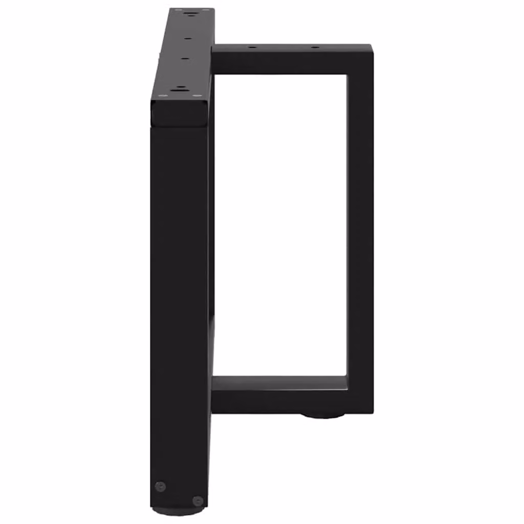 Berkfield Home T-Shaped Coffee Table Legs, 2 Pieces, Black Steel, W: 70 cm, D: 25 cm, H: 42-43 cm – 4