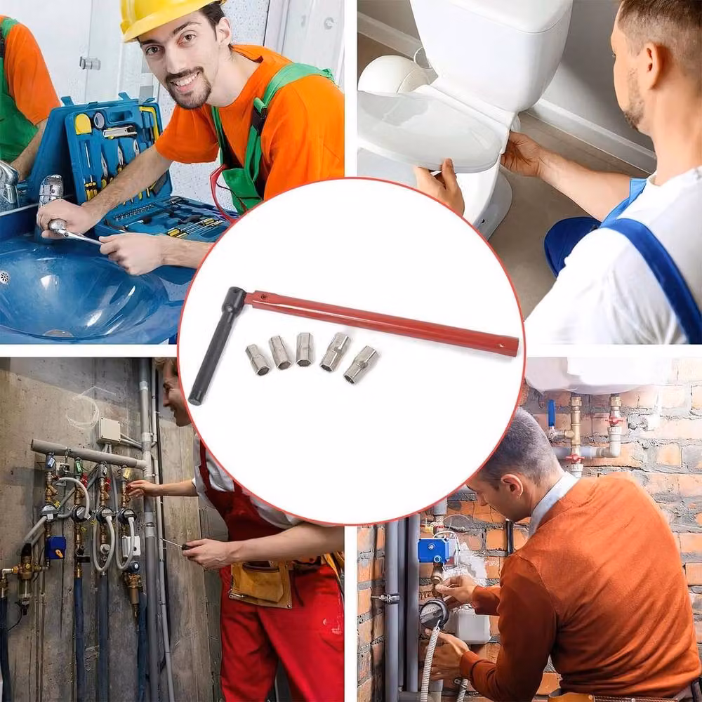FLAVORA Red 8-13mm Tube Spanner Plumber Mixer Tap Kit – 2