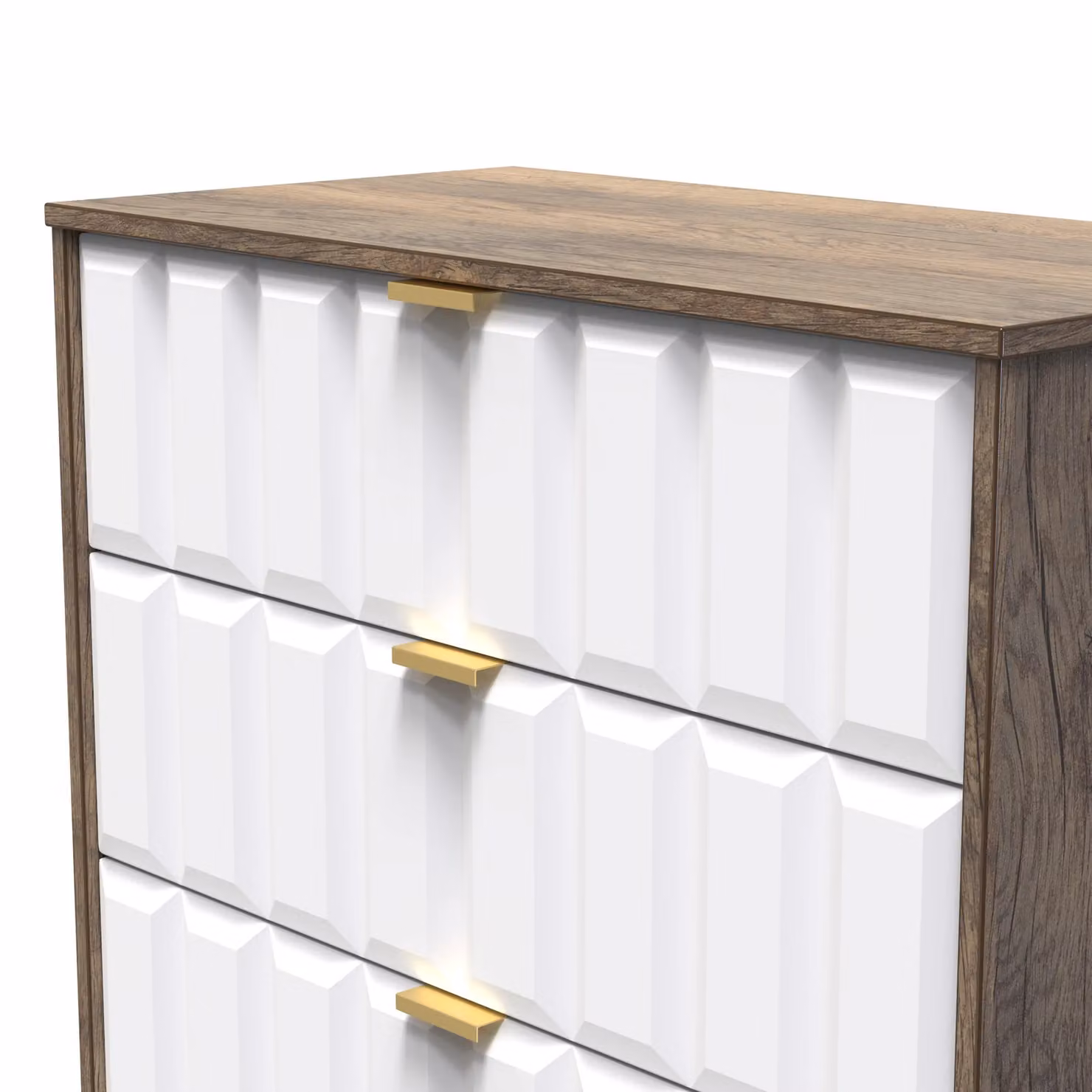 Ready Assembled 2 U Seattle 3 Drawer Deep Chest in Dark Brown – 2