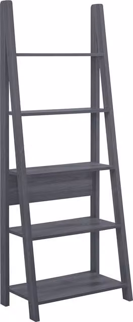 LPD Home Tiva Ladder Bookcase in Black