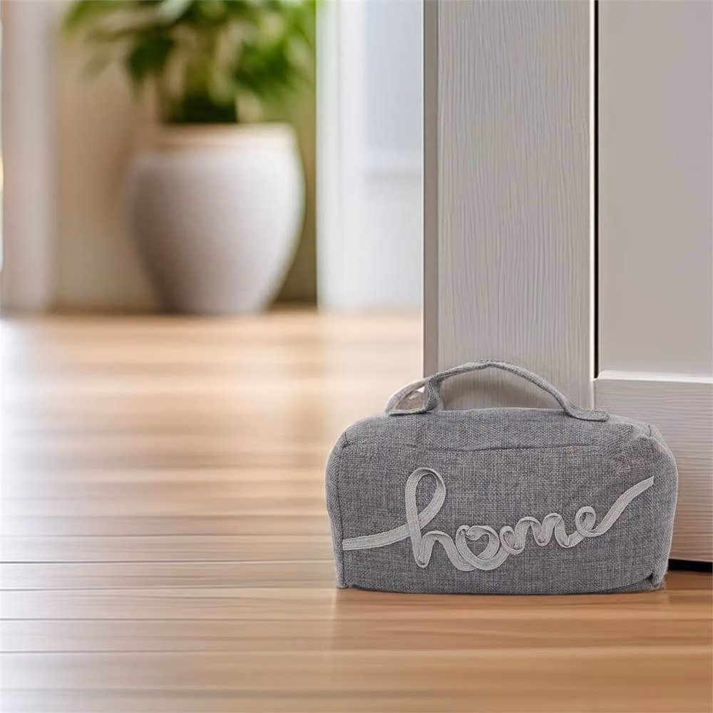 SPETLEK Rectangle Weighted Doorstop with Handle in Grey, Large – 2