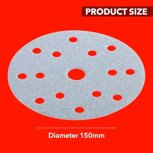 Flex Xtreme Universal Sandpaper Discs for Random Orbital Sanders, P120 Grit, Grey, 150mm, 25 Pack – 2
