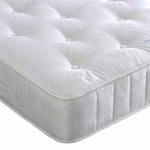 Bedmaster Berrington 1200 Pocket Sprung Natural Mattress in White, W/D/H: 200 x 200 x 30 cm