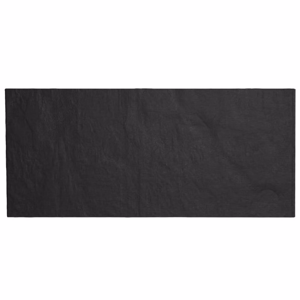 Berkfield Home Black Polyethylene Garden Bench Cover with 8 Eyelets, W: 160 cm, D: 70 cm, H: 70-88 cm – 4