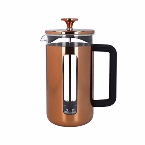 La Cafetiere Pisa Stainless Steel Eight Cup Cafetiere in Copper/Bronze – 1
