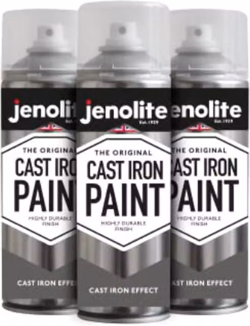Jenolite Matt Black Textured Multi-Surface Paint for Metal