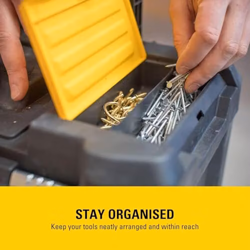 Stanley Stackable Rolling Workshop Toolbox with Inserts, Black – 5