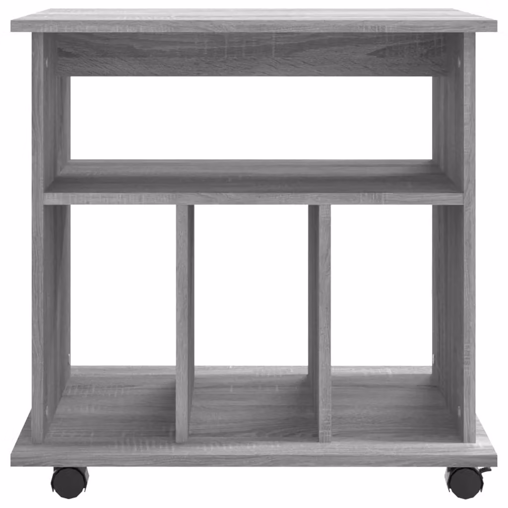 Berkfield Home Rolling Cabinet in Grey Sonoma, W/D/H: 60 x 45 x 60 cm – 4