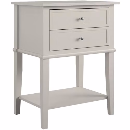 Dorel Home Furnishings Franklin Accent Table in Taupe – 1
