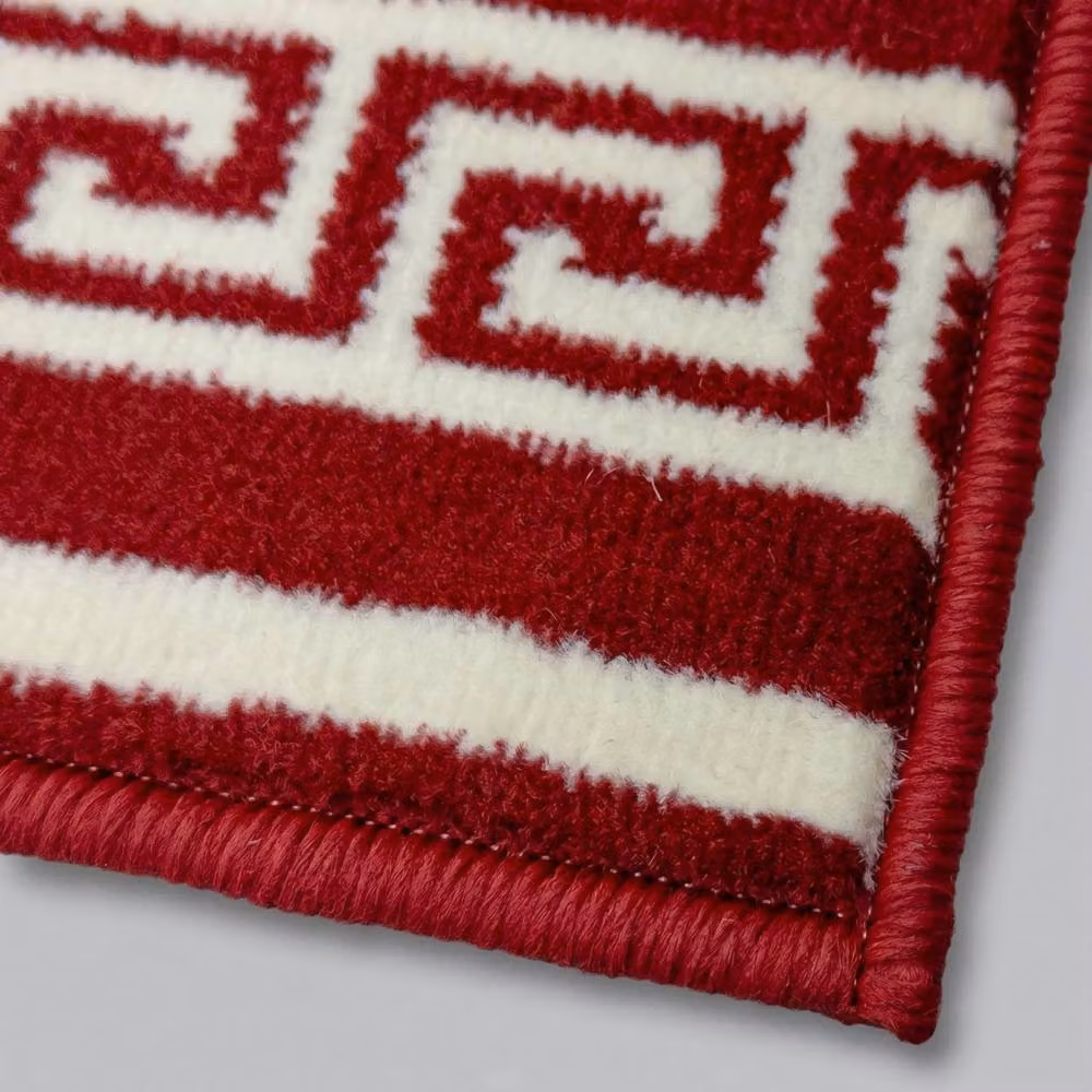 runrug Key Hallway Runner Rug, Red, W: 100 cm, L: 420 cm – 7