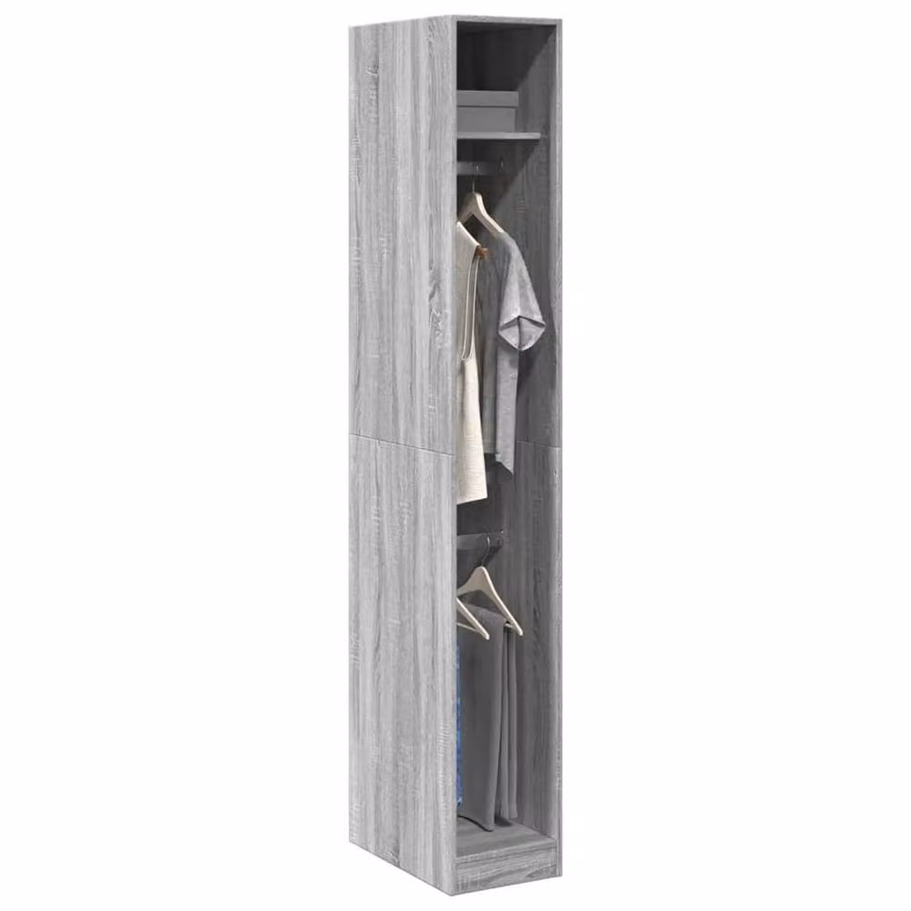 Berkfield Home Grey Sonoma Wardrobe, W/D/H: 30 x 50 x 200 cm – 2