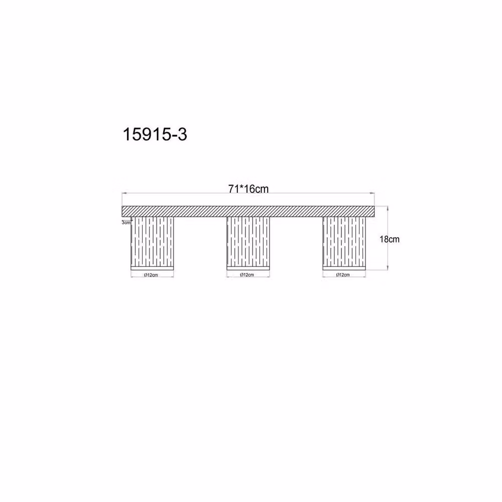 Netlighting Underwood Cluster Ceiling Light in Brown with Wood Look and Smoke Glass, 3x E27 – 3