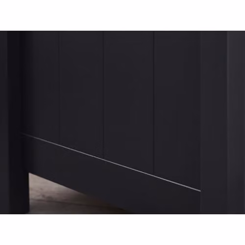 Julian Bowen Maine 3 Drawer Bedside Table in Anthracite W: 44.0 cm, D: 48.0 cm, H: 60.5 cm – 5