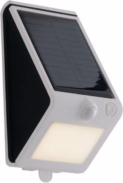 Netlighting Solar Integrated LED Outdoor Wall Light with Motion Sensor, IP54, 4000K, White or Black