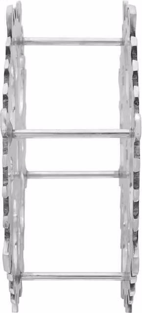Berkfield Home Silver Aluminium Wine Rack