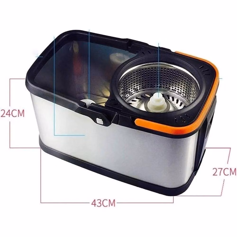 SPETLEK Mop and Bucket Set in Silver – 3