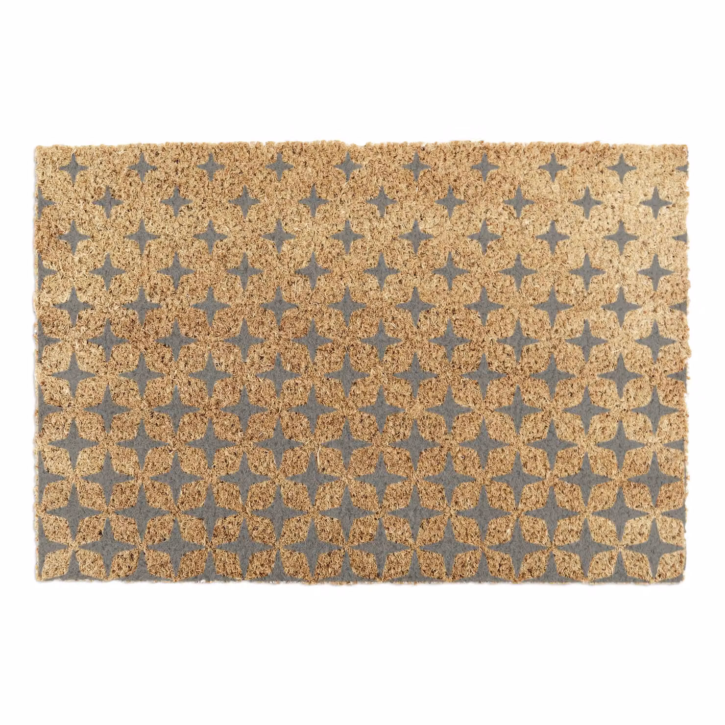 Artsy Mats Grey Fading Stars Pattern Coir and Natural Rubber Doormat, W: 60 cm, D: 40 cm – 4