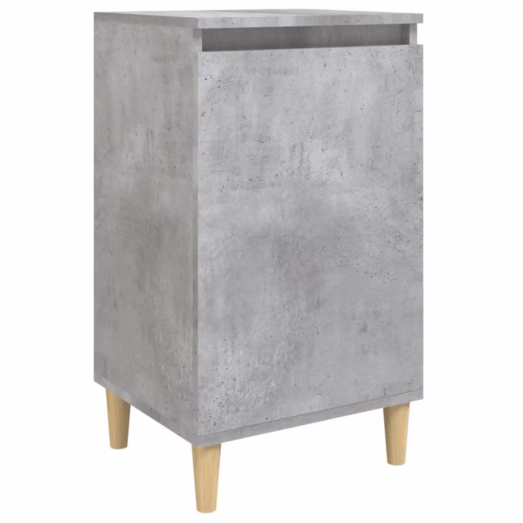Berkfield Home Bedside Cabinet in Concrete Grey, W: 40 cm, D: 35 cm, H: 70 cm – 2
