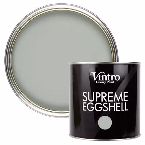 Vintro Duck Egg Blue/Green Eggshell Paint for Walls, Wood and Trim, 2.5 l