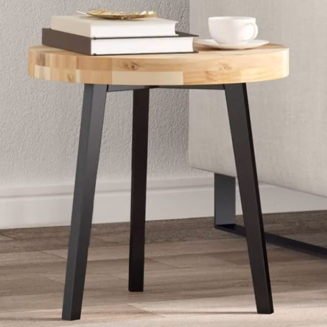 Berkfield Home Round Acacia Solid Wood Table Top, Brown, Diameter: 40 cm, Height: 4 cm