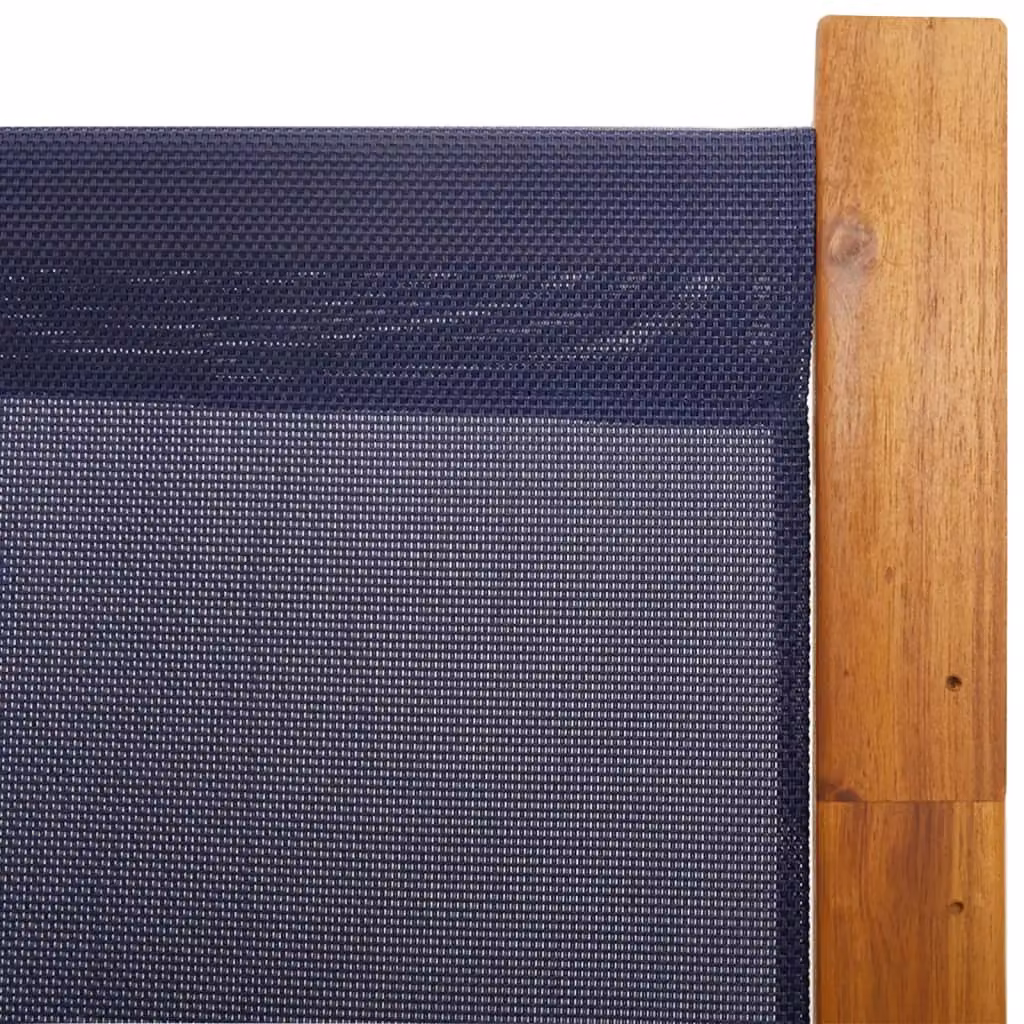Berkfield Home 6-Panel Acacia Wood Room Divider in Blue, W: 420 cm, H: 180 cm – 4