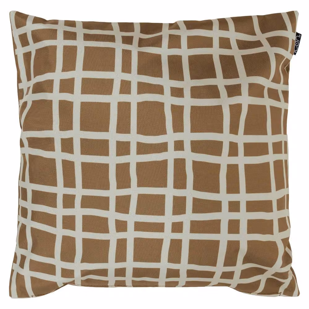 icon Set of 2 Graphic Collection Outdoor Cushions, Brown, W/D/H: 43 x 43 x 43 cm – 3
