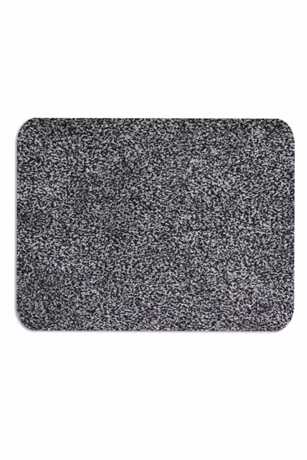 FWStyle 100% Cotton Anti Slip Dirt Stopper Door Mat in Dark Grey, W: 50 cm, D: 75 cm – 2